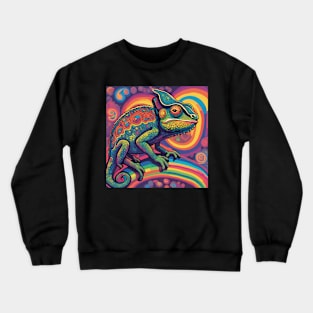 Trippy Chameleon Crewneck Sweatshirt